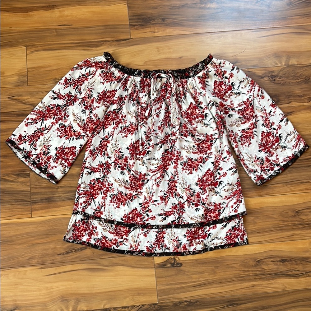 Floral Off-Shoulder Women's Top